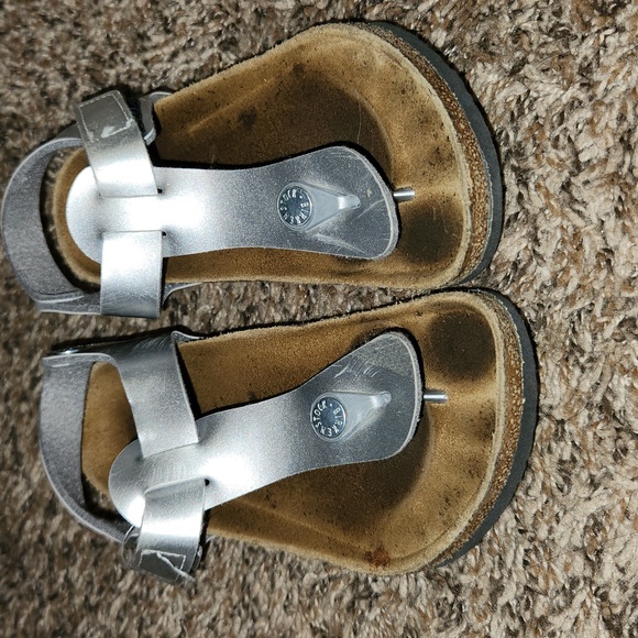 Birkenstock Papillio silver platform sandals 32 - Picture 3 of 9